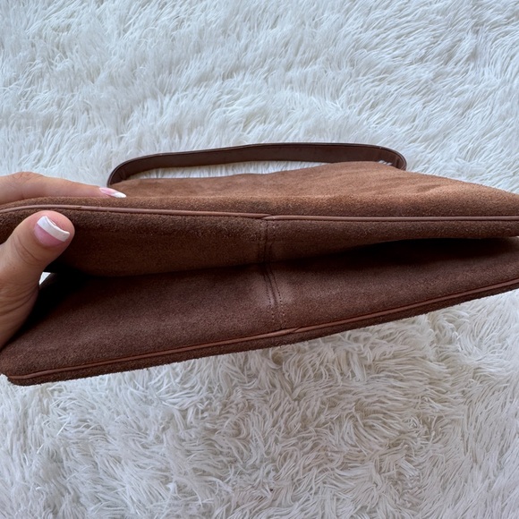 Vintage 1950s “Bag by Josef” Brown Suede Top Handle Purse - Picture 9 of 9
